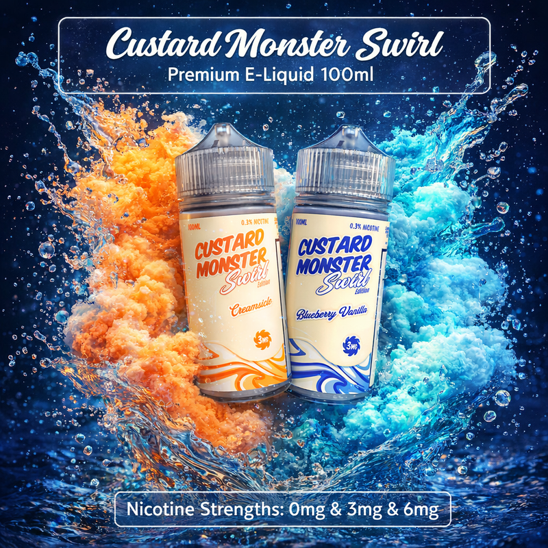 Load image into Gallery viewer, Custard Monster Swirl Premium E-Liquid 100ml