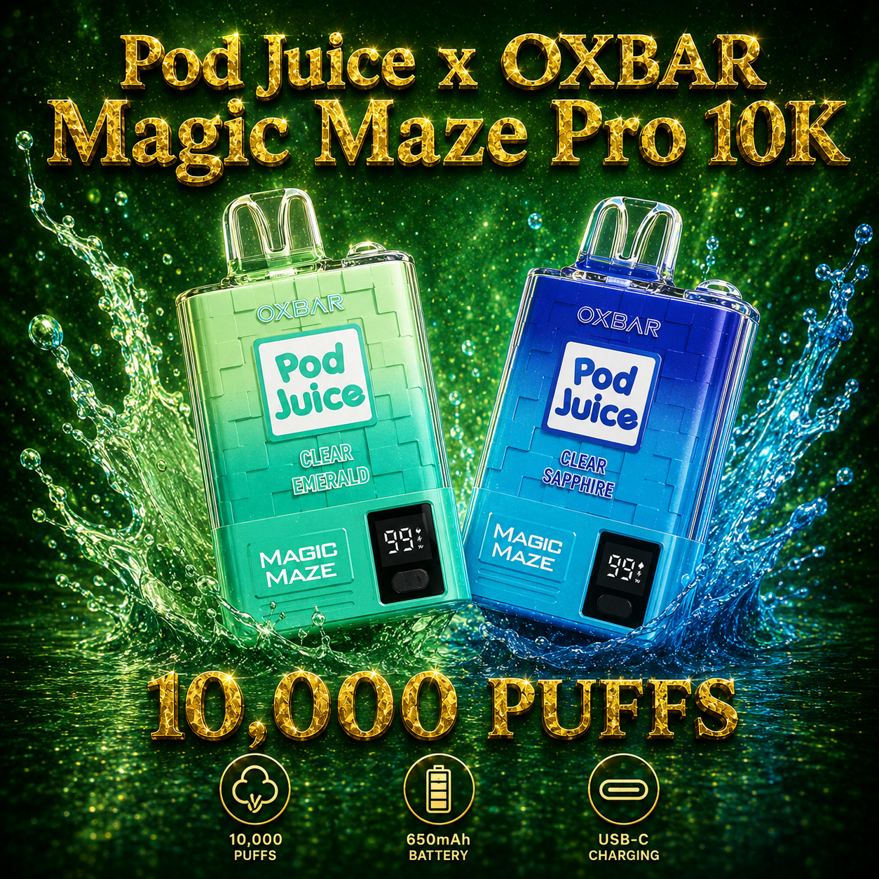 Pod Juice x OXBAR Magic Maze Pro 10K