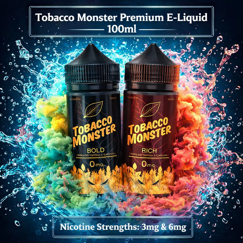 Load image into Gallery viewer, Tobacco Monster Premium E-Liquid 100ml