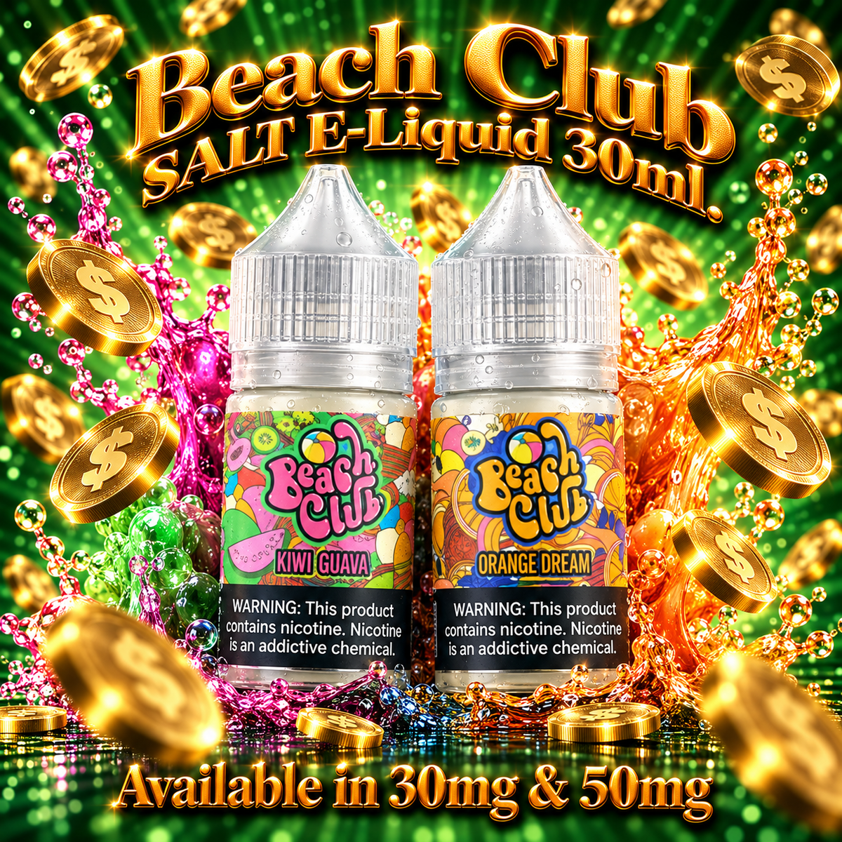 Beach Club SALT E-Liquid 30ml