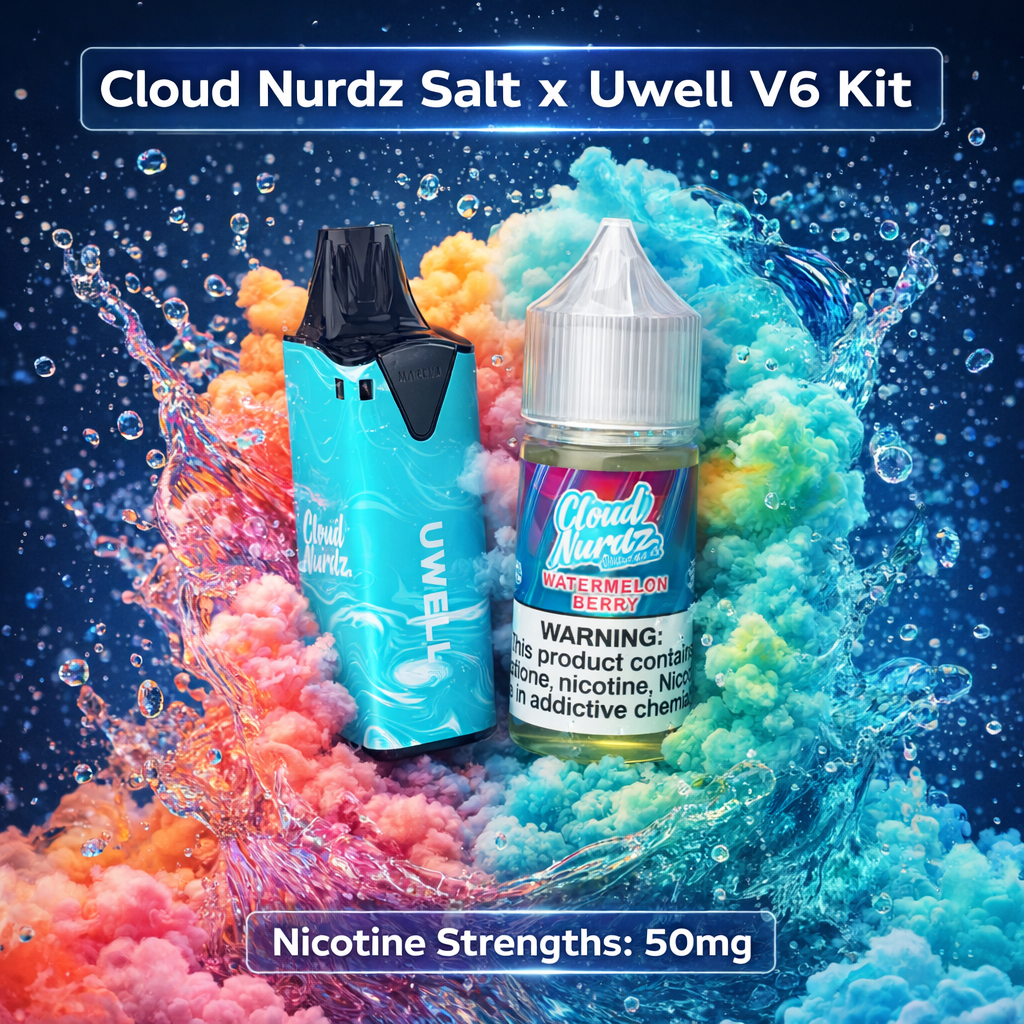Cloud Nurdz Salt x Uwell V6 Kit