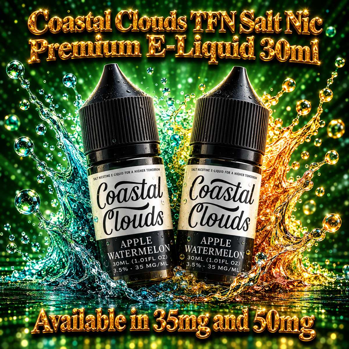 Coastal Clouds TFN Salt Nic Premium E-Liquid 30ml