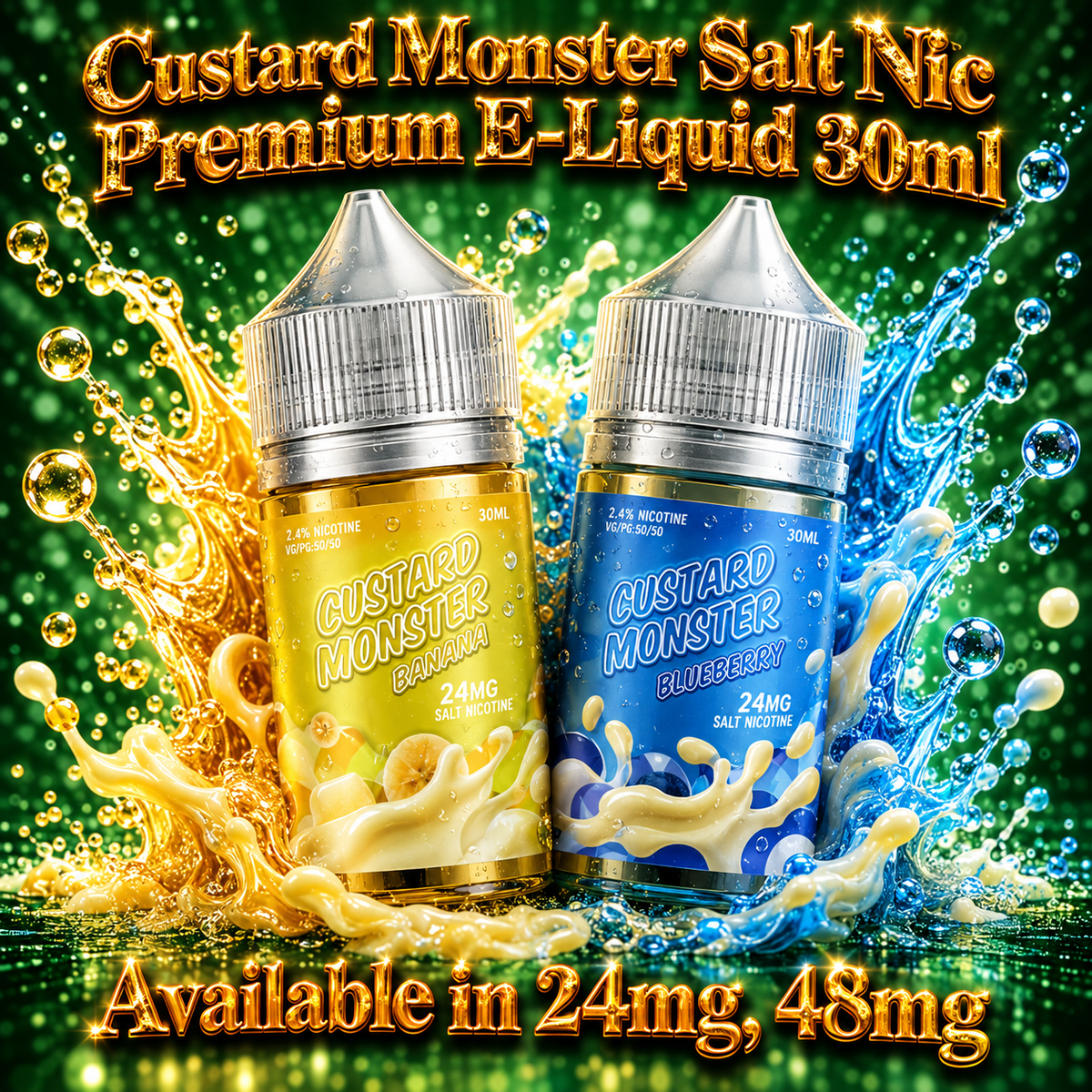 Custard Monster Salt Nic Premium E-Liquid 30ml