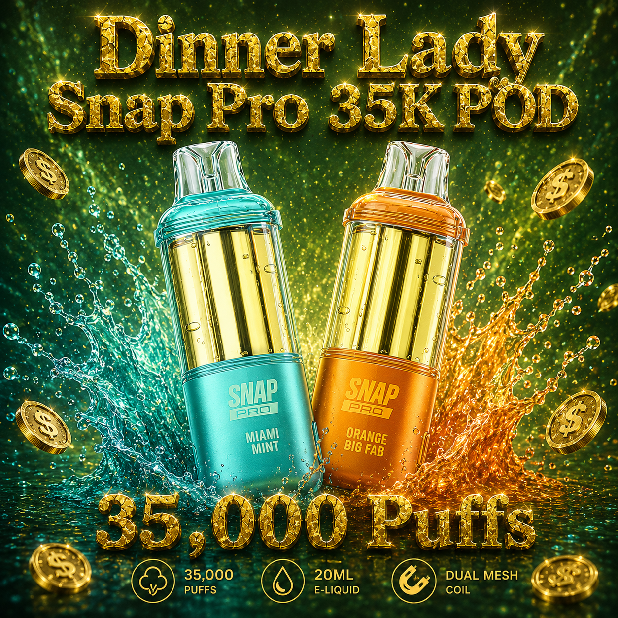 Dinner Lady Snap Pro 35K POD