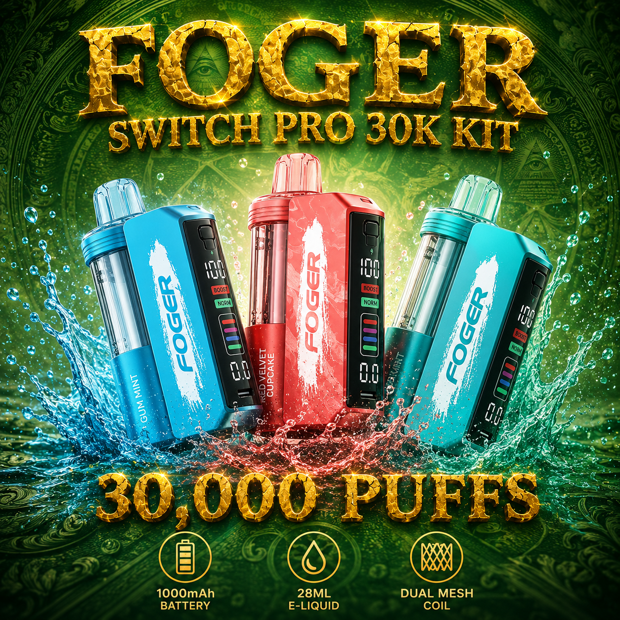 Foger Switch Pro 30K KIT TEXAS COMPLIANT AVAILABLE