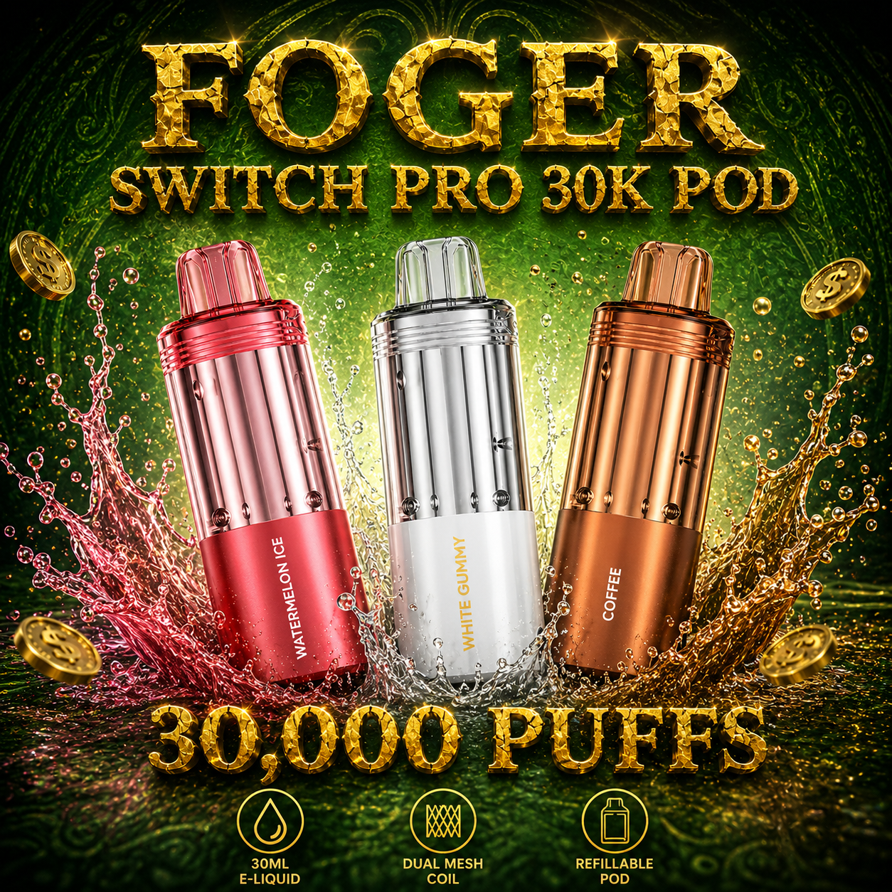 Foger Switch Pro 30K POD TEXAS COMPLIANT AVAILABLE