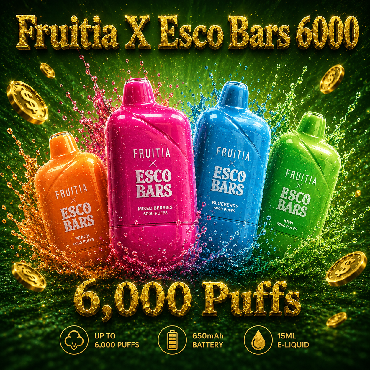 Fruitia X Esco Bars 6000