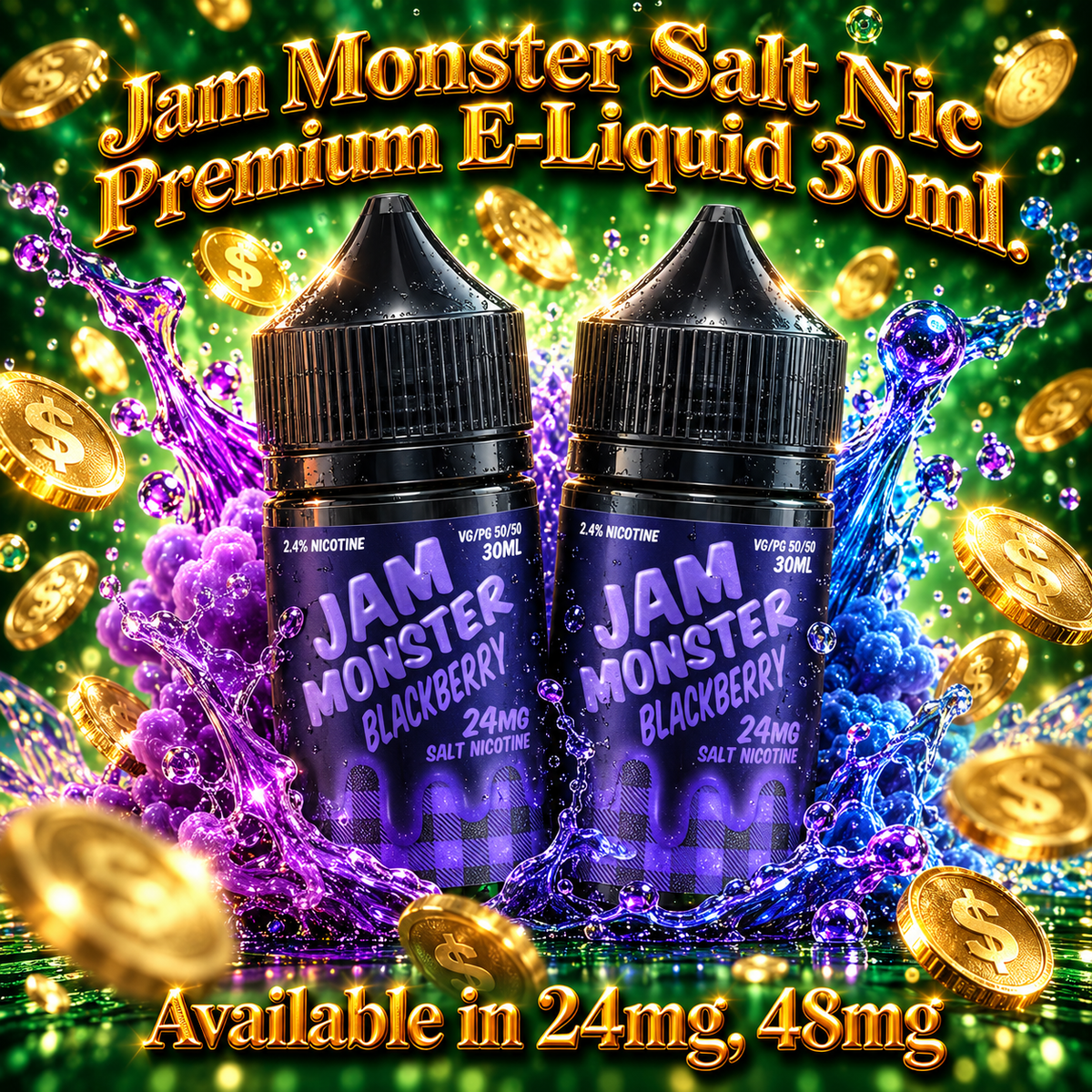 Jam Monster Salt Nic Premium E-Liquid 30ml