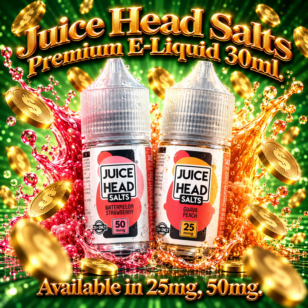 Juice Head Salts Premium E-Liquid 30ml