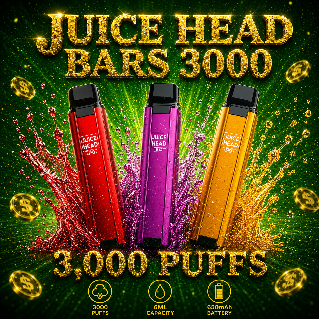 Juice Head Bars 3000