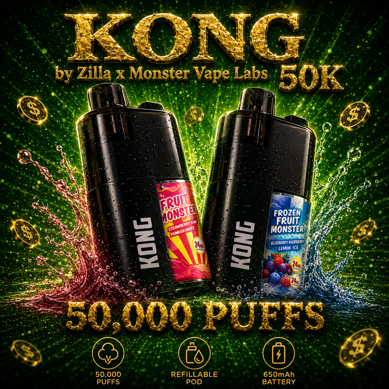 Kong by Zilla x Monster Vape Labs 50K