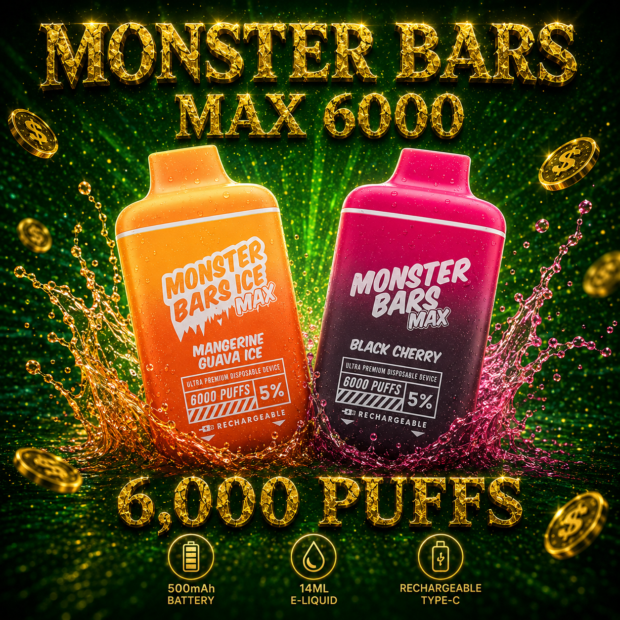 Monster Bars MAX 6000