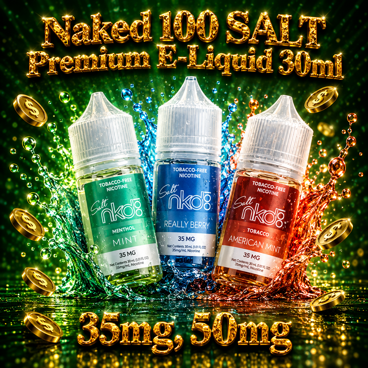 Naked 100 SALT Premium E-Liquid 30ml