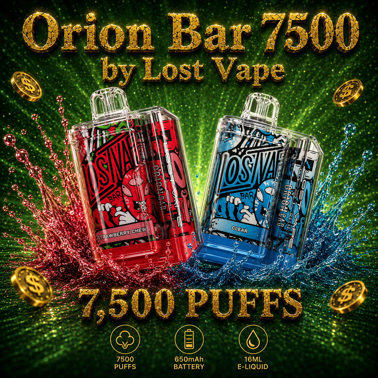 Orion Bar 7500 by Lost Vape 