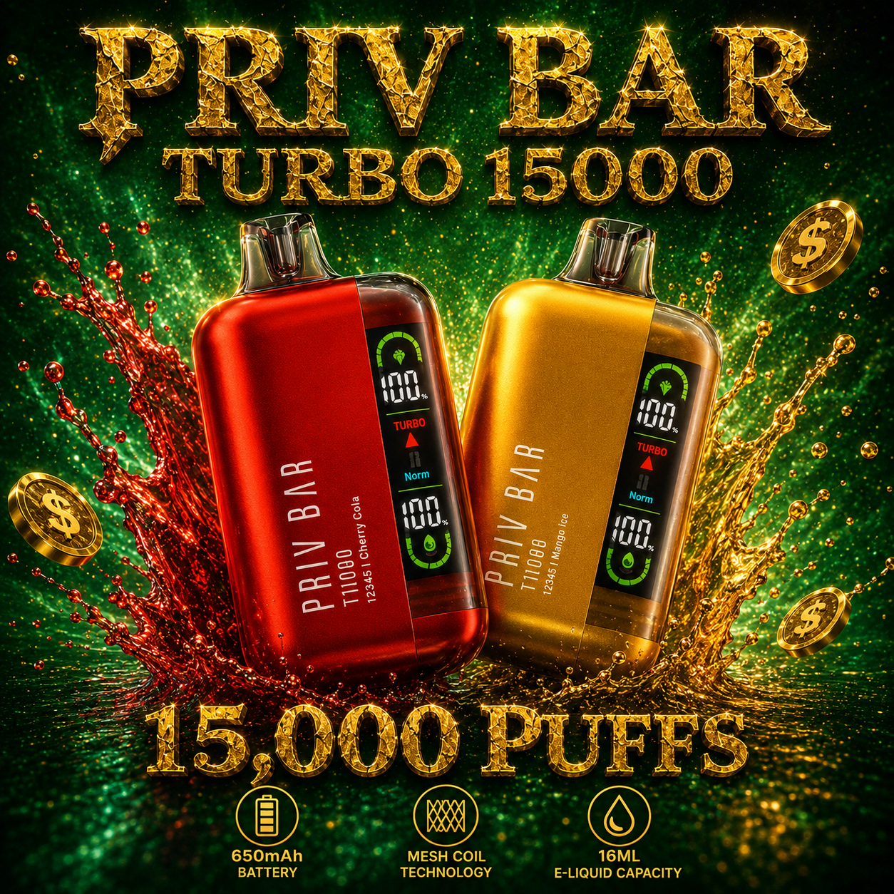 PRIV Bar Turbo 15000