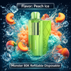 Load image into Gallery viewer, Monster 80K Refillable Disposable