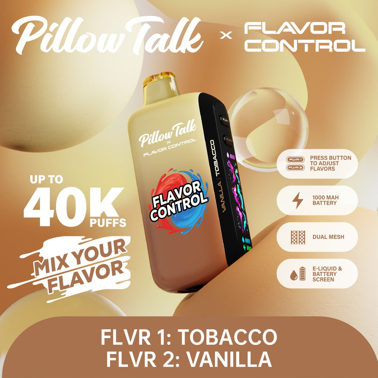 Pillow Talk FC40000 Flavor Control TEXAS COMPLIANT