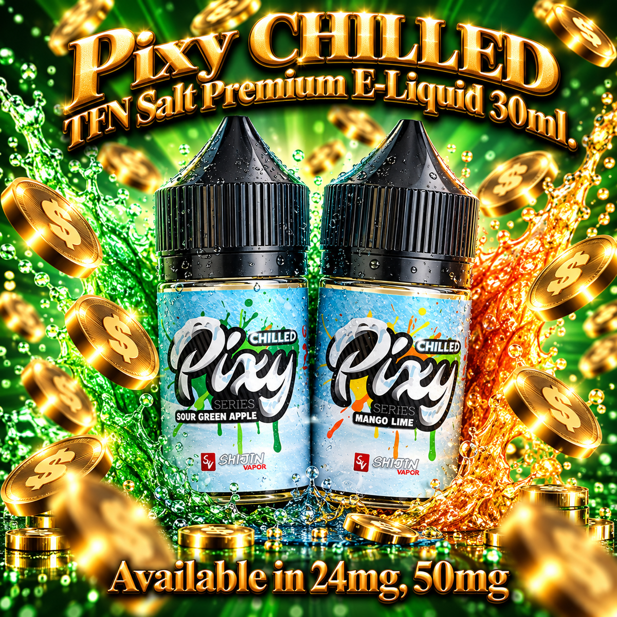 Pixy CHILLED TFN Salt Premium E-Liquid 30ml