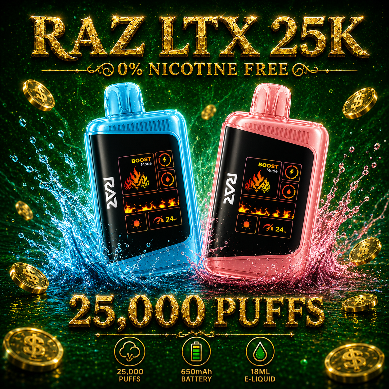 RAZ LTX 25K 0% Nicotine Free