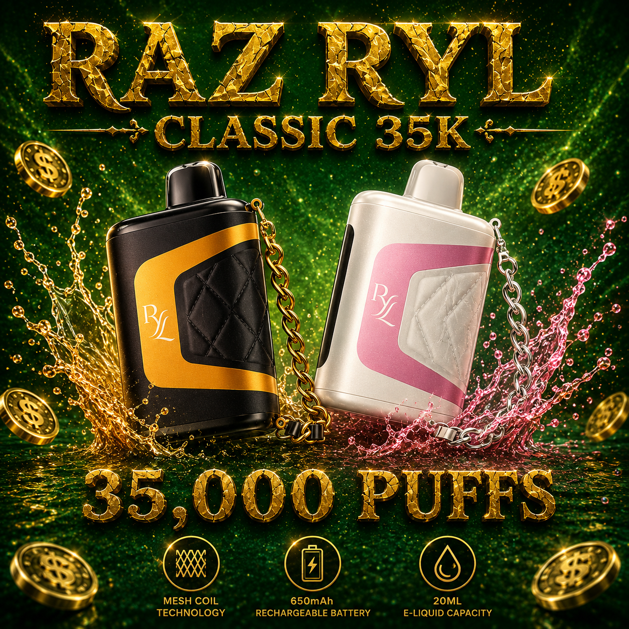 RAZ RYL Classic 35K - Blue Raz Ice
