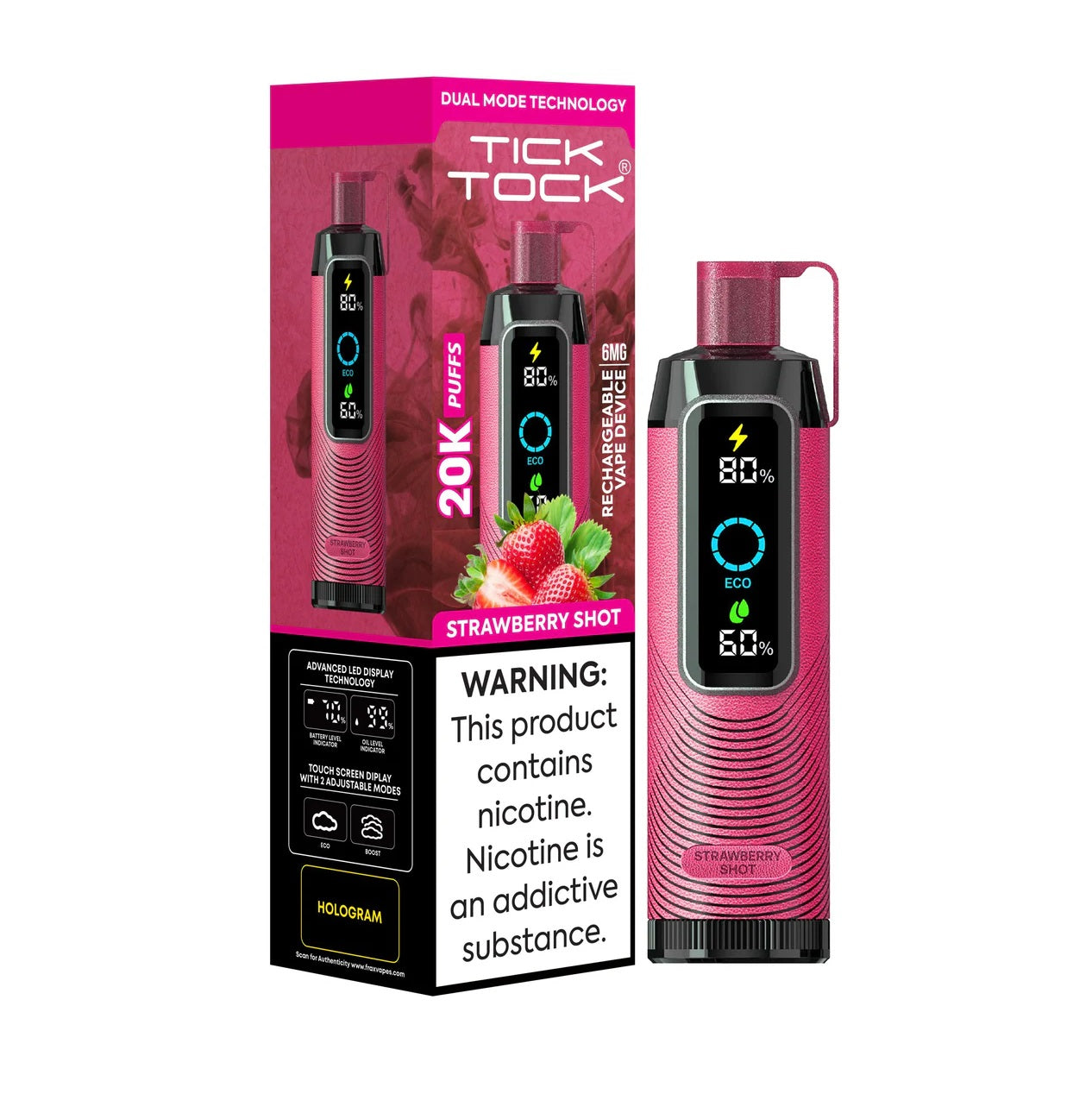 Straw Shot - Tick Tock 20K - 0.6% Nicotine