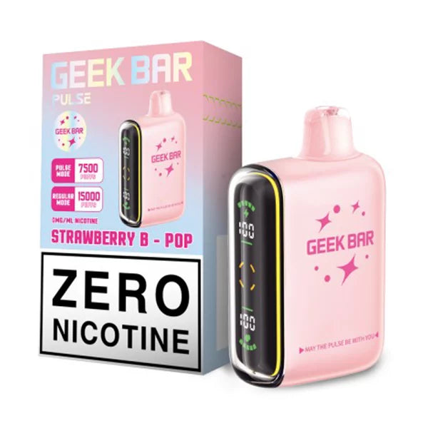 Geek Bar PULSE 15000 0% Nicotine - Strawberry B-Pop